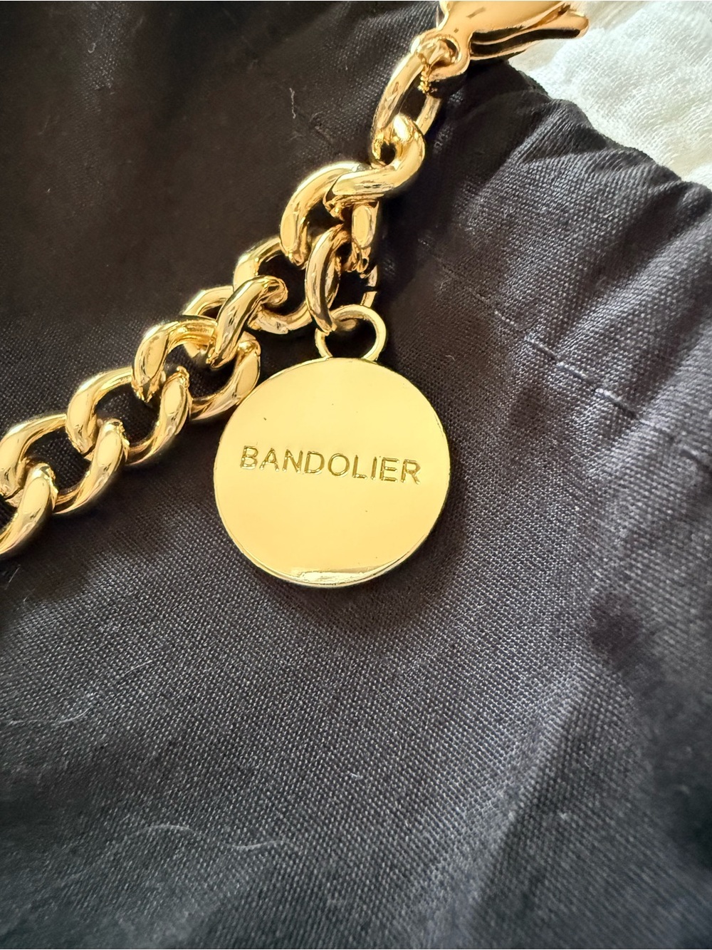 Bandolier Gold Charm Chain Bracelet / Bag Accessory - Picture 3 of 4